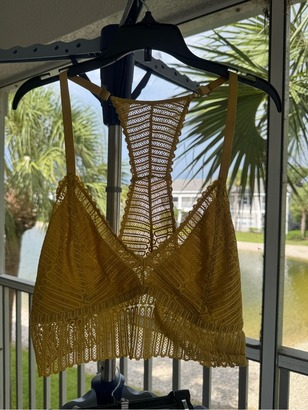 Yellow Crochet Bralette Top 2 bralette